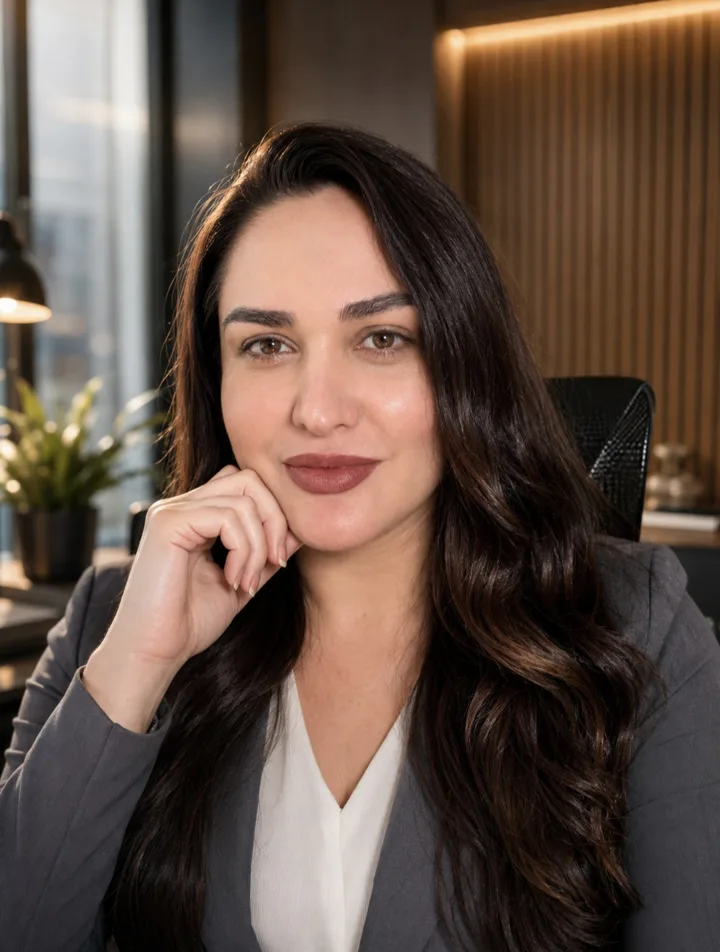Fernanda Zanutto no escritório